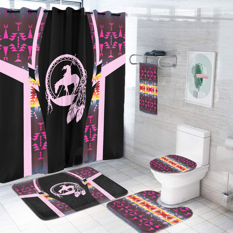 Powwow StoreBS000190 Pattern Native American Bathroom Set