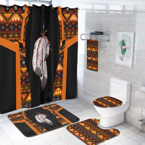 Powwow StoreBS000192 Pattern Native American Bathroom Set