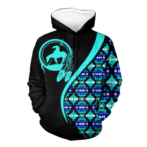 Powwow StoreHD0012308 Pattern Native Pride 3D Hoodie