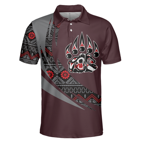 Powwow StorePOLO0048 Native American  Polo TShirt 3D
