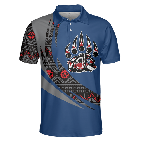 Powwow StorePOLO0050 Native American  Polo TShirt 3D