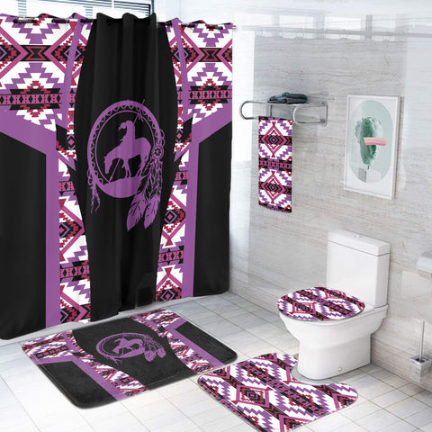 Powwow StoreBS000216 Pattern Native American Bathroom Set