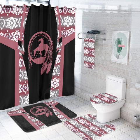 Powwow StoreBS000215 Pattern Native American Bathroom Set