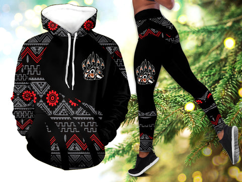 Powwow StoreHLS0011806 Pattern Native 3D Hoodie Legging Set