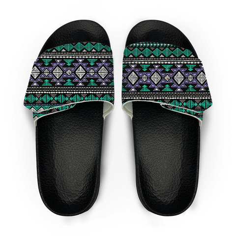 Powwow StoreGBNAT00578 Pattern Native American Magic Sticker Slippers
