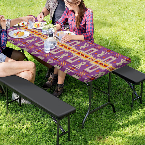 Powwow StoreGBNAT0006207 Tribe Design Native American Picnic Table Cover