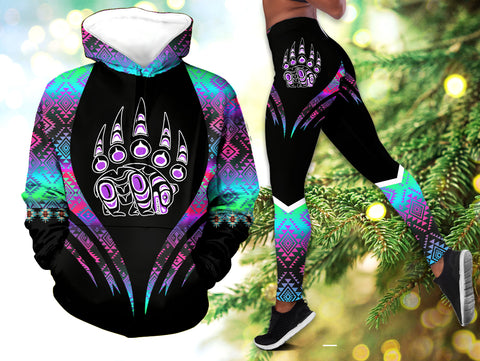 Powwow StoreHLS0011821 Pattern Native 3D Hoodie Legging Set