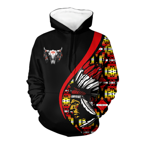 Powwow StoreHD0012311 Pattern Native Pride 3D Hoodie