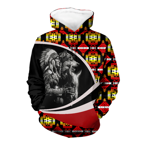 Powwow StoreHD0011351 Pattern Native Pride 3D Hoodie