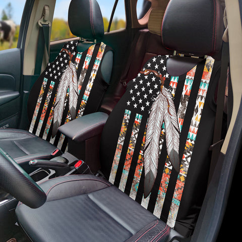 Powwow StoreGBNAT00108 Pattern Native Vest Style Car Seat Cover