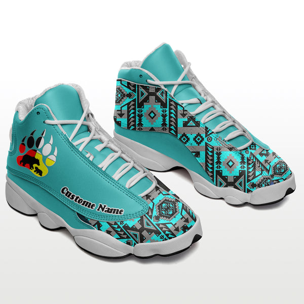 Narwhal Pattern Print Men Women's High Top Shoes