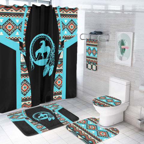 Powwow StoreBS000237 Pattern Native American Bathroom Set