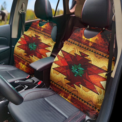 Powwow StoreGBNAT00068 Pattern Native Vest Style Car Seat Cover
