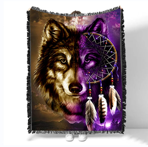 Powwow StoreGBNAT0005 Pattern Native Woven Blanket