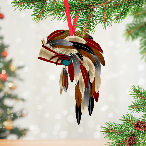 Powwow StoreORM0030 Christmas Tree Ornament Native