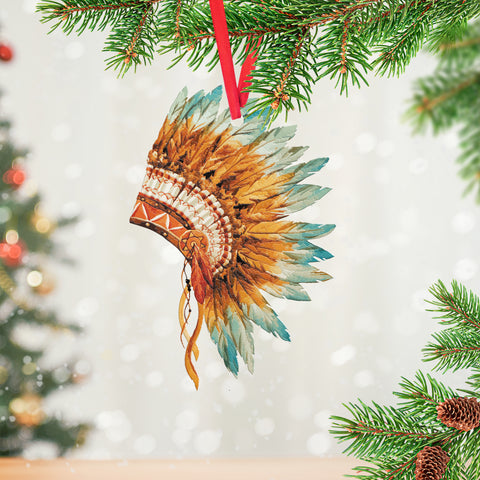 Powwow StoreORM0010 Christmas Tree Ornament Native