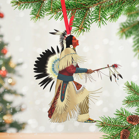 Powwow StoreORM0034 Christmas Tree Ornament Native
