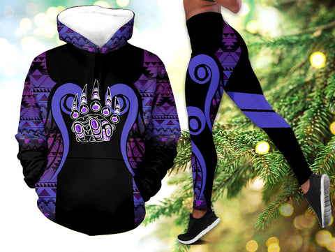 Powwow StoreHLS0012116 Pattern Native 3D Hoodie Legging Set
