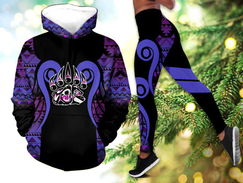 Powwow StoreHLS0012117 Pattern Native 3D Hoodie Legging Set