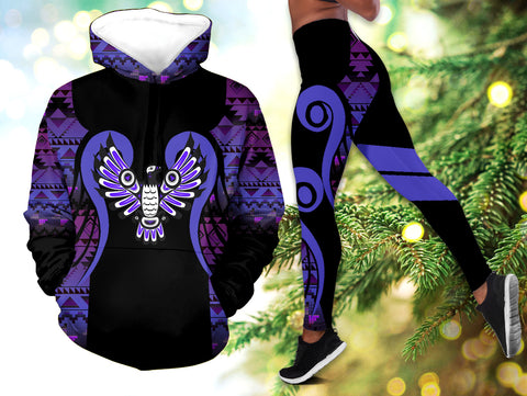 Powwow StoreHLS0012119 Pattern Native 3D Hoodie Legging Set