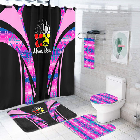 Powwow StoreBS000226 Pattern Native American Bathroom Set