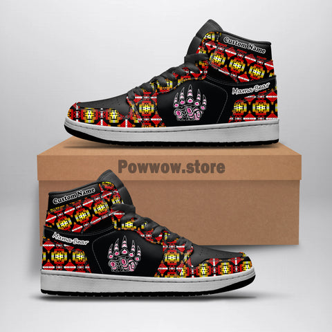 Powwow StoreJDS0107 Pattern Native Shoes