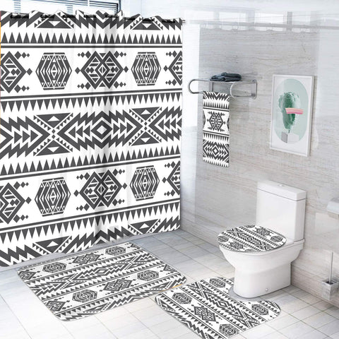 Powwow StoreBS000265 Pattern Native American Bathroom Set