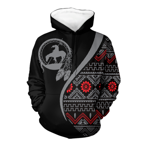 Powwow StoreHD0012316 Pattern Native Pride 3D Hoodie