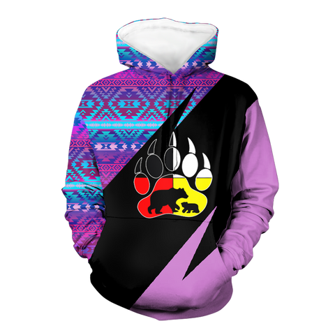 Powwow StoreHD0012150 Pattern Native Pride 3D Hoodie