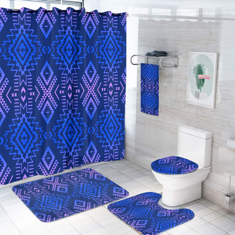 Powwow StoreBS000277 Pattern Native American Bathroom Set