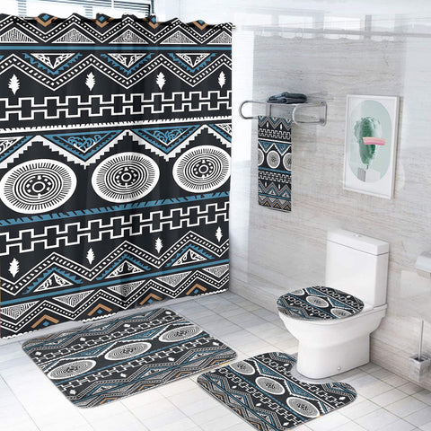 Powwow StoreBS000281 Pattern Native American Bathroom Set