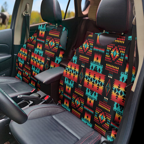 Powwow StoreGBNAT0004602 Pattern Native Vest Style Car Seat Cover
