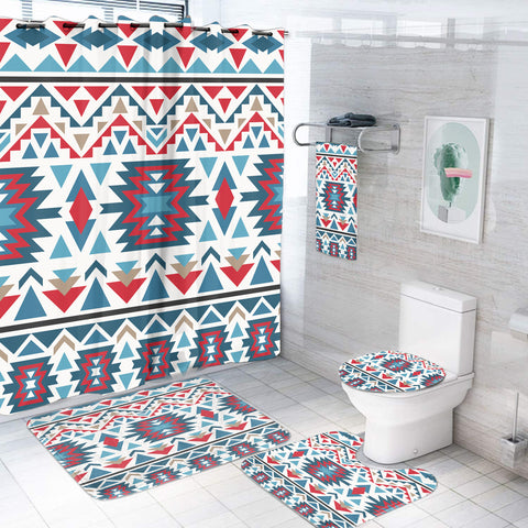 Powwow StoreBS000288 Pattern Native American Bathroom Set