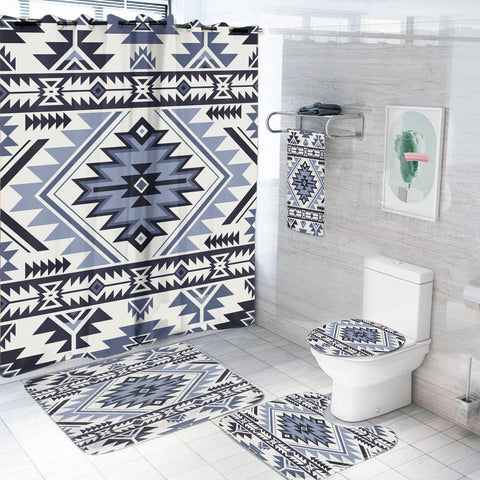 Powwow StoreBS000300 Pattern Native American Bathroom Set