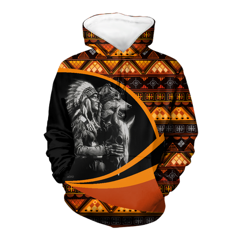 Powwow StoreHD0011361 Pattern Native Pride 3D Hoodie