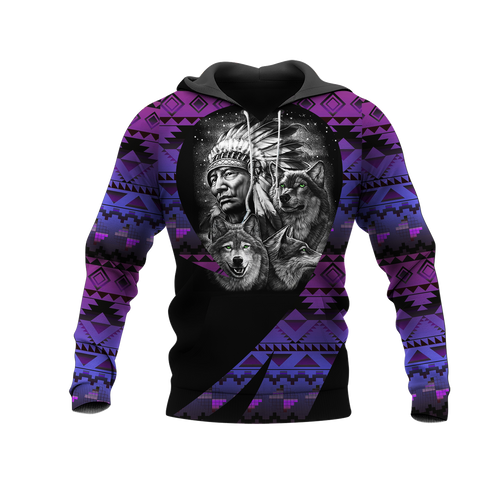 Powwow StoreHD0011633 Pattern Native Pride 3D Hoodie