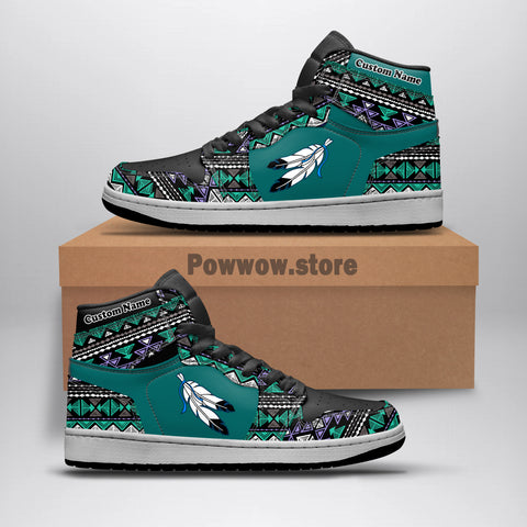 Powwow StoreJDS0115 Pattern Native Shoes