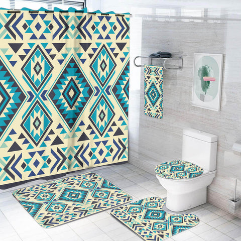 Powwow StoreBS000296 Pattern Native American Bathroom Set