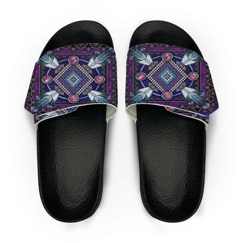 Powwow StoreGBNAT0002303 Pattern Native American Magic Sticker Slippers
