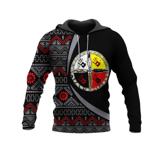 Powwow StoreHD0012215 Pattern Native Pride 3D Hoodie