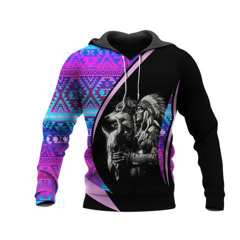 Powwow StoreHD0011855 Pattern Native Pride 3D Hoodie