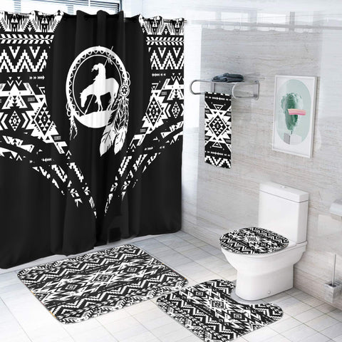 Powwow StoreBS000308 Pattern Native American Bathroom Set