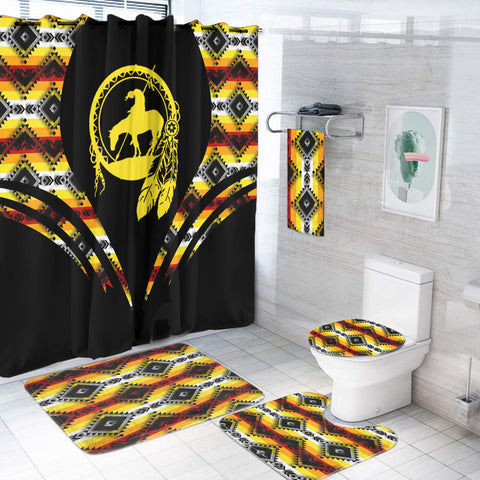 Powwow StoreBS000312 Pattern Native American Bathroom Set
