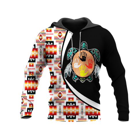 Powwow StoreHD0012217 Pattern Native Pride 3D Hoodie