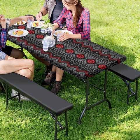 Powwow StoreGBNAT00595 Tribe Design Native American Picnic Table Cover