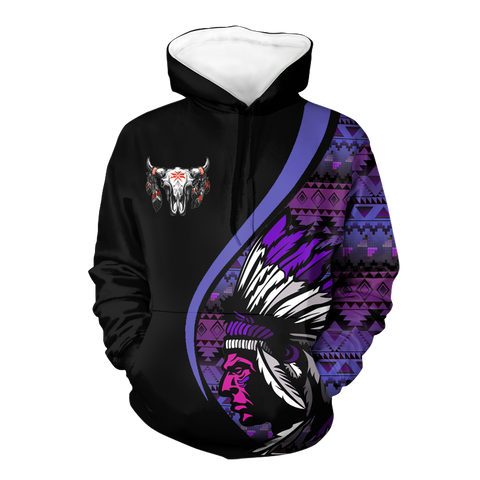 Powwow StoreHD0012295 Pattern Native Pride 3D Hoodie