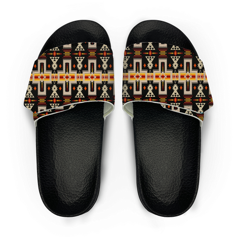 Powwow StoreGBNAT0006201 Pattern Native American Magic Sticker Slippers