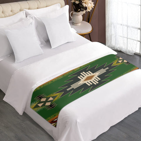 Powwow StoreGBNAT0001 Pattern Native American Bed Runner
