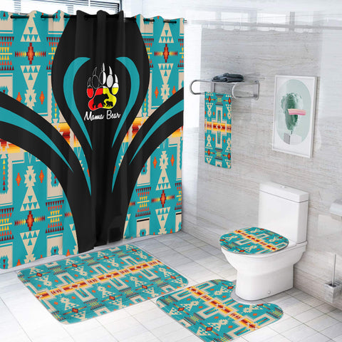 Powwow StoreBS000331 Pattern Native American Bathroom Set