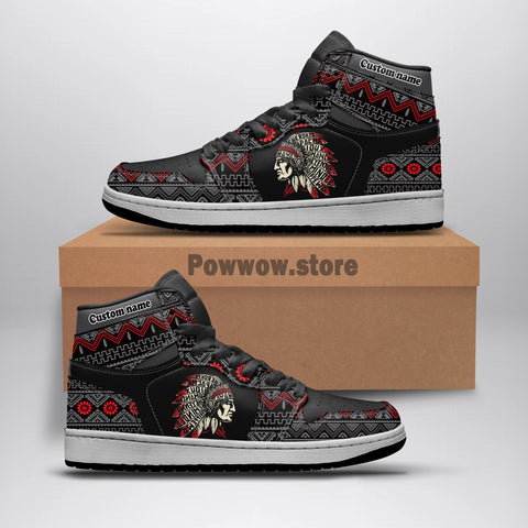 Powwow StoreJDS0123 Pattern Native Shoes